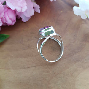 Mystic Topaz Ring (sterling silver)