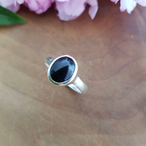 Black Onyx Ring (sterling silver)