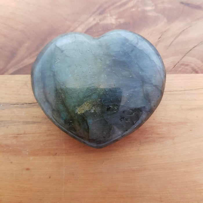 Labradorite Heart (approx. 5.5x6.5x1.2cm)