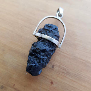 Tektite Raw Pendant