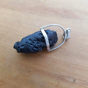 Tektite Raw Pendant