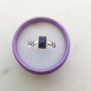 Iolite Ring (sterling silver)