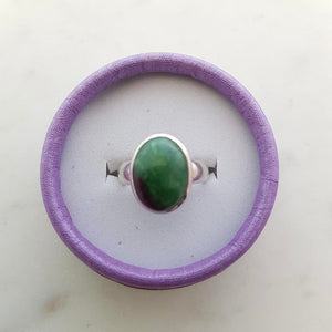 Ruby in Zoisite Ring (sterling silver)