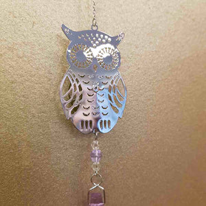 Hanging Owl with Swarovski Crystal