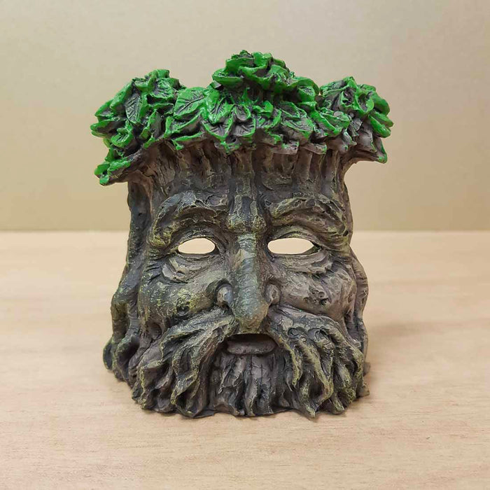Green Man Incense & Candle Holder (approx. 9x8x7cm)