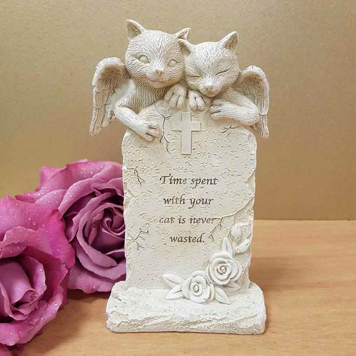 Time Spent With Your Cat Memorial (approx. 17x9cm)