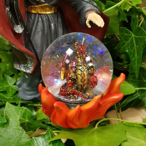 Wizard & Red Dragon Waterball