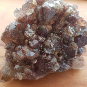 Smokey Quartz Cluster with Hematite & Rutiles