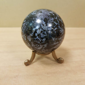 Indigo Gabbro (aka Mystic Merlinite) Sphere (approx. 6x6cm)