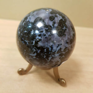 Indigo Gabbro (aka Mystic Merlinite) Sphere (approx. 6x6cm)