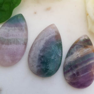 Rainbow Fluorite Tear Drop Pendant