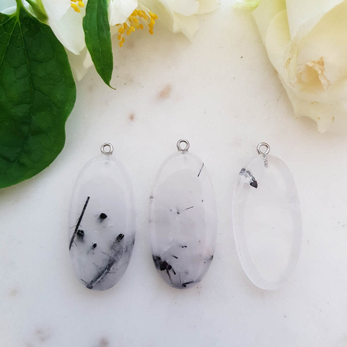 Tourmalinated Quartz Pendant (assorted)