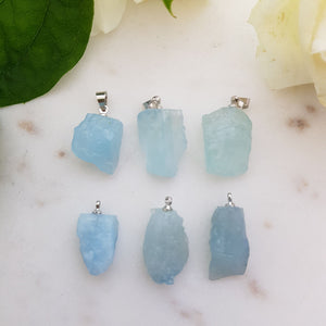 Aquamarine Raw Pendant (assorted)