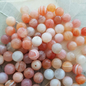 Botswana Agate Faceted Bead