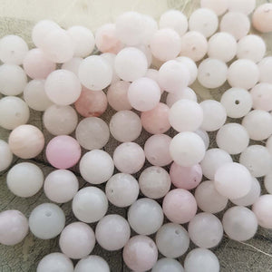 Pink aka Mangano Calcite Bead  (assorted. approx. 8mm round)