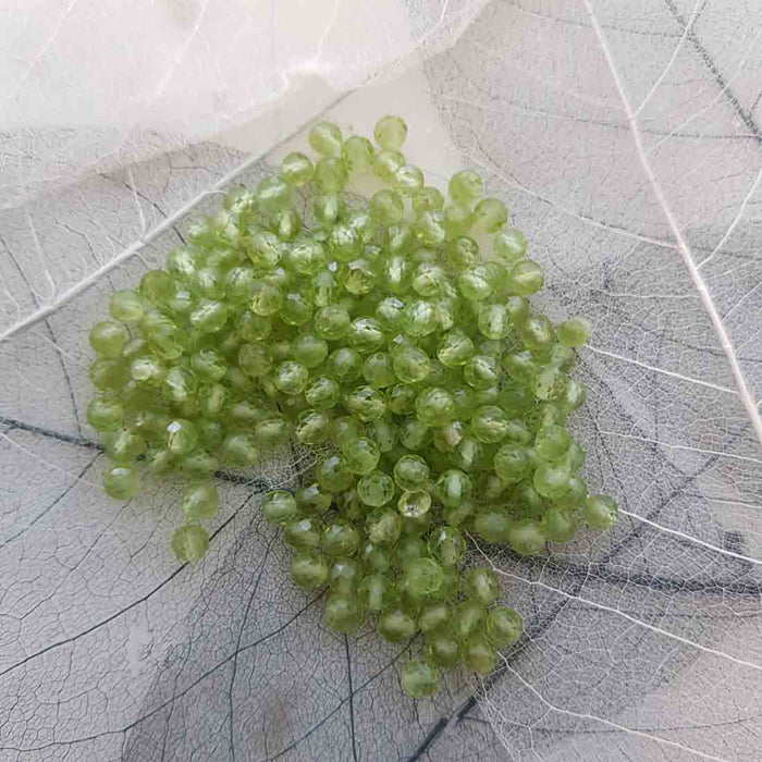 Peridot Faceted Bead (approx. 4mm)