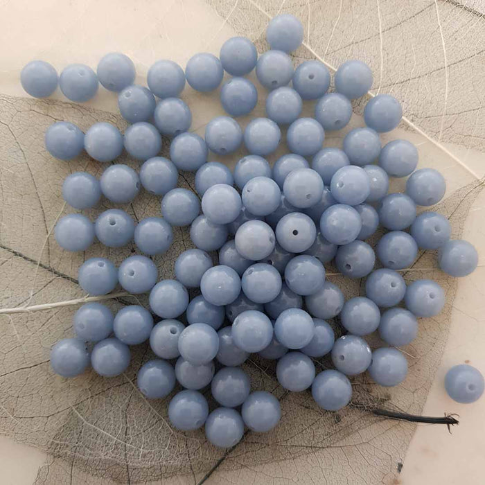 Angelite Bead (assorted. round. approx. 8mm)