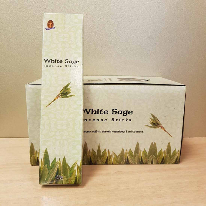 White Sage Incense (Kamini 40g)