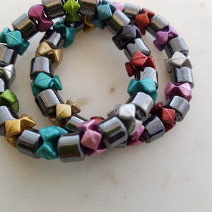 Colourful Magnetic Hematite Bracelet