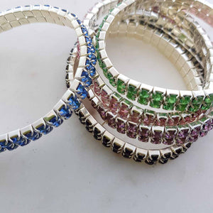 Diamante Bracelet (assorted colours)