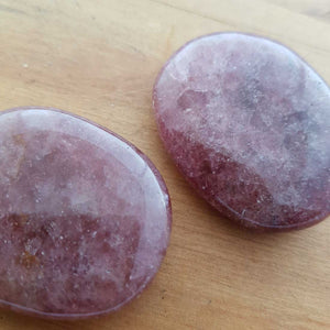 Strawberry Quartz Flat Stone