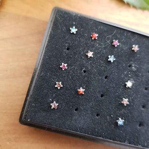 Star Nose Studs (surgical steel)