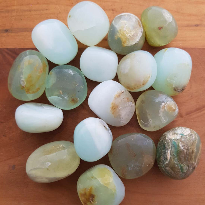 Blue Opal Tumble (assorted. some look greenish)
