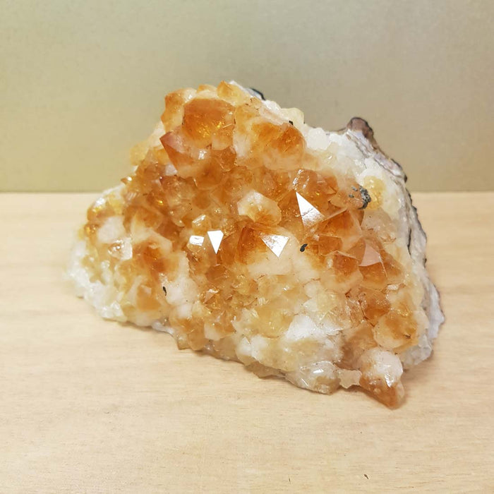 Citrine Standing Cluster (heat treated. approx. 9x15x8cm)
