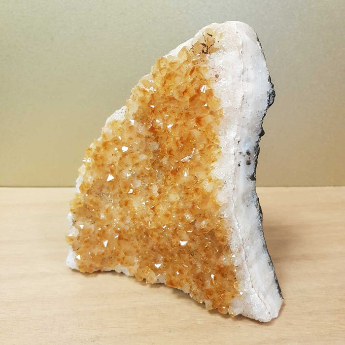 Citrine Standing Cluster (heat treated. approx. 15x14x6cm)