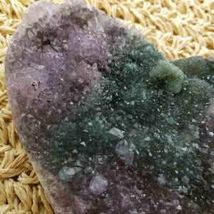 Natural Amethyst Druzy Heart 