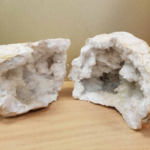 Quartz Geode Split Pair
