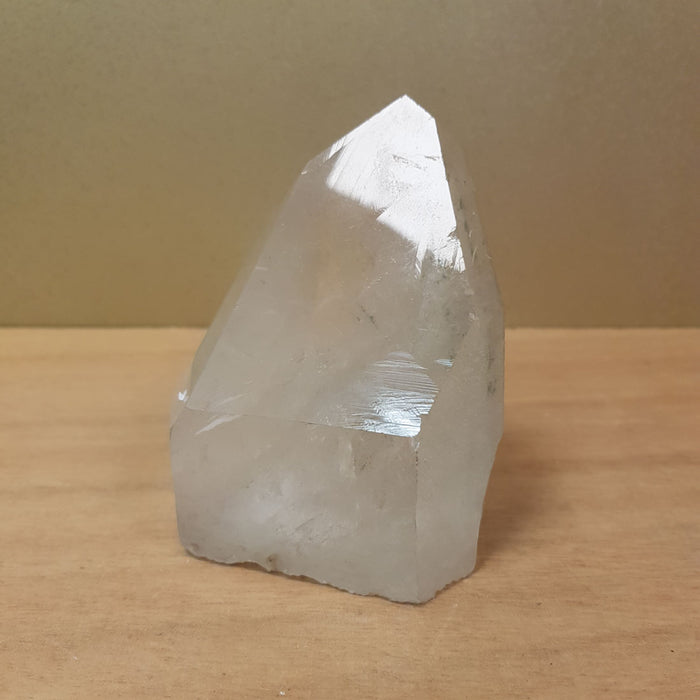 Clear Quartz Partially Polished Point (approx. 10x8x6.5cm)