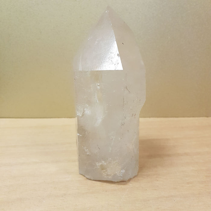 Clear Quartz Partially Polished Point (approx. 16x6x7cm)