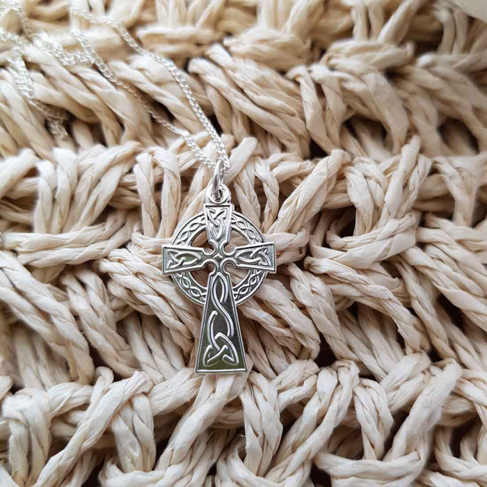 Celtic Cross & Chain (sterling silver)