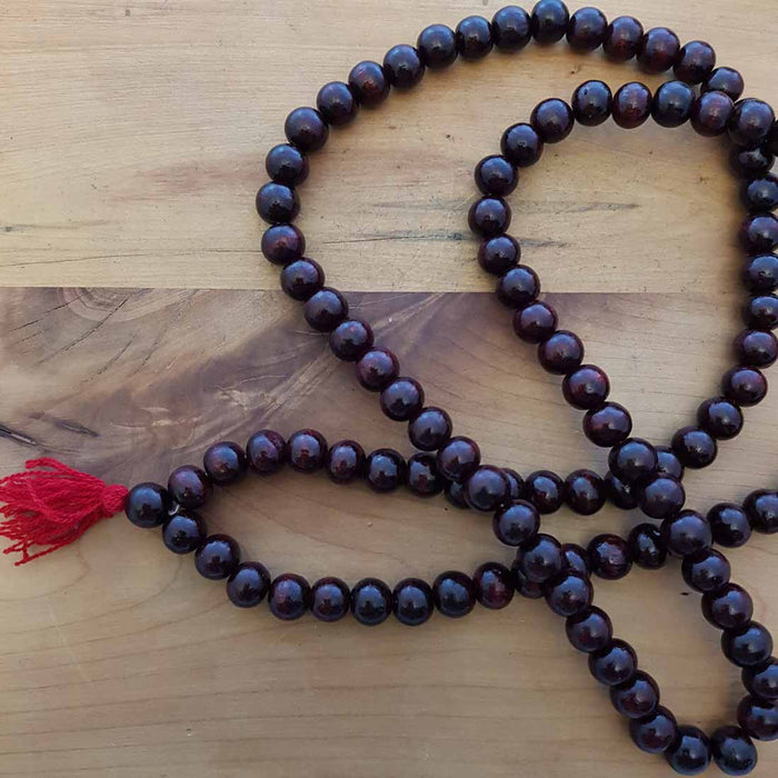 Rosewood Prayer/Mala Beads (approx. 12mm 108 plus Guru Bead)