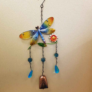 Dragonfly Bell Wind Chime 3 Drop