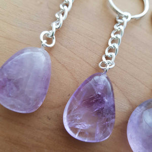 Amethyst Tumble Keyring