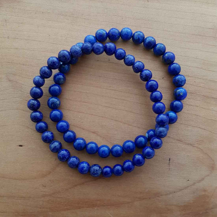 Lapis Bracelet (assorted. approx. 6mm round beads)