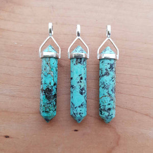 African Turquoise Point Pendant
