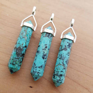 African Turquoise Point Pendant