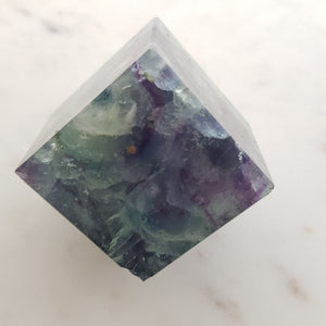 Rainbow Fluorite Balancing Cube