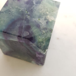 Rainbow Fluorite Balancing Cube