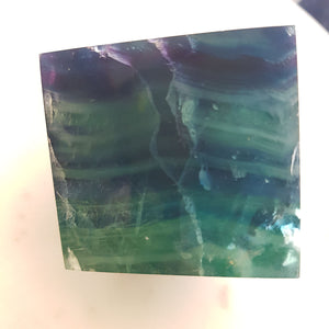 Rainbow Fluorite Balancing Cube