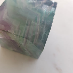 Rainbow Fluorite Balancing Cube