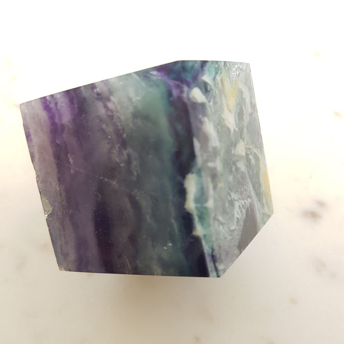 Rainbow Fluorite Balancing Cube (approx. 4.5x4.7cm)