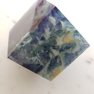Rainbow Fluorite Balancing Cube