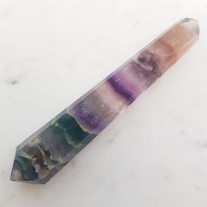 Rainbow Fluorite Double Terminated Wand