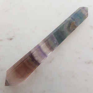 Rainbow Fluorite Double Terminated Wand