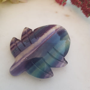 Rainbow Fluorite Leaf