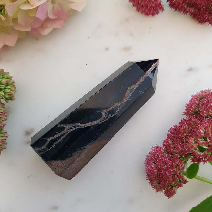 Blue Tigers Eye Point (approx. 8.5x3x2.5cm)